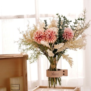 Hoa Giả Bồ Công Anh Bó Lụa Cao Cấp Decor Nhà Cửa Phong Cách Bắc Âu Vintage Cỏ Lau Lá Khuynh Diệp Trang Trí Phòng Khách Tiệc Cưới Chụp Ảnh Cắm Bình Phụ Kiện Nhựa Nhân Tạo Đẹp Sang Trọng Hiện Đại Quán Cafe