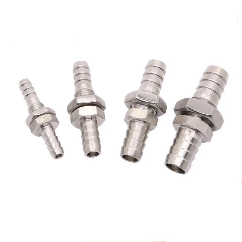 3 4 6 8 10 12 13 14 16 20 25 32mm Ống Barb Giảm Cân Bằng Thép Không Gỉ 304 Vách Ngăn Ống Đuôi Ống Lắp Kết Nối Bảng Điều Khiển