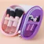 EBINLANDS 10 Cái / bộ Bộ Cọ Trang Điểm, Tay Cầm Pha Lê Dụng Cụ Trang Điểm Túi Bảo Quản Bàn Chải Trang Điểm, Bộ Làm Đẹp Di Động Bàn Chải Blusher Sợi Nhân Tạo