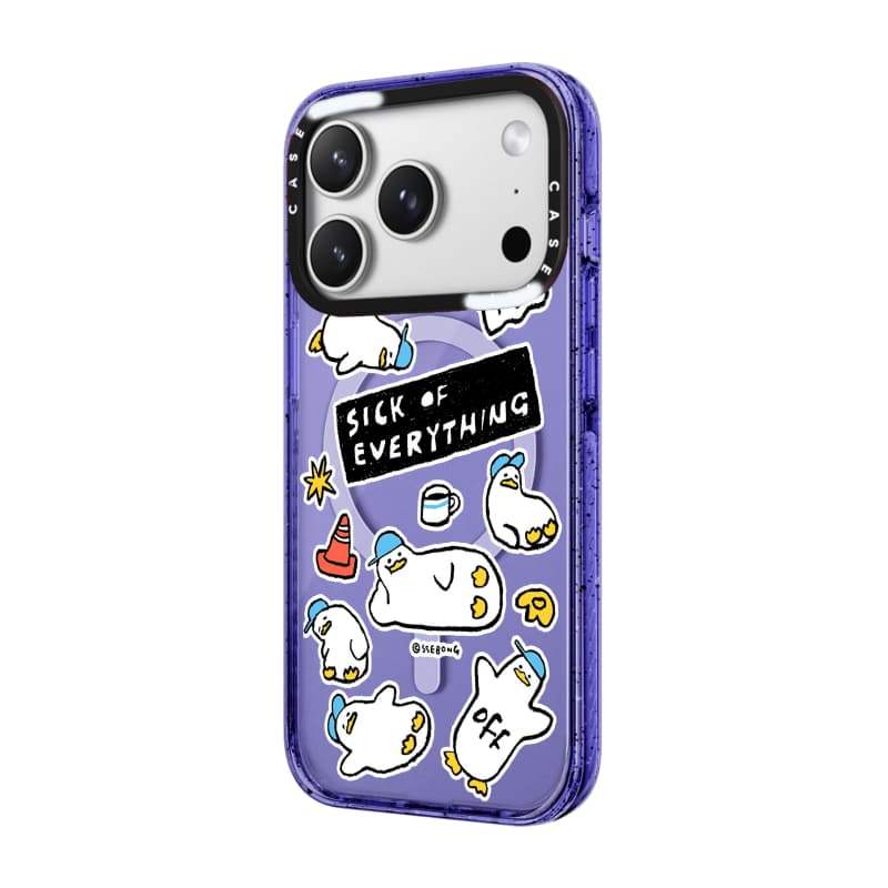 CASECASE X Ori Dán Peri Tím Trong Suốt Cứng Từ Tính Hút Tác Động Dành Cho Apple IPhone 12 13 14 15 16 17 Pro Max Plus Không Khí Có Hộp