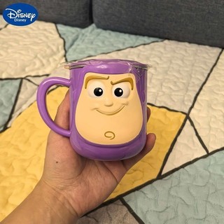 Cốc nước hình ba chiều Buzz Lightyear Phim hoạt hình Hàng hóa lót bằng thép không gỉ có nắp Cốc uống