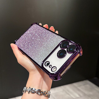 Ốp lưng iPhone chống sốc túi khí | Lấp lánh | Bảo vệ camera tích hợp cho iPhone 11 12 13 14 15 16 17 Pro Max 17 air