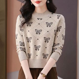 Áo len nữ nửa cổ rùa dài tay phiên bản Hàn Quốc, phù hợp cho thu đông và đi lại