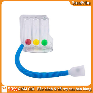 Máy tập thở 3 quả bóng - Luyện tập hô hấp sâu, cải thiện chức năng phổi, đo lường chỉ số hô hấp