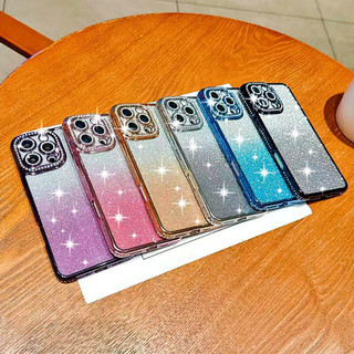 Ốp lưng iPhone đính đá pha lê lấp lánh sang trọng, bảo vệ camera cho iPhone 17 16 15 14 13 12 Pro Max 17 Air