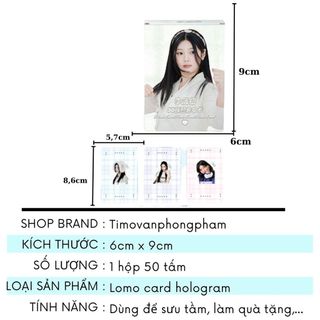 Card Lomo Dreamy Girl Nhóm Nữ Fanmade Hộp 50-55 Tấm Bo Góc Timo QT119