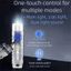 Đèn pin móc khóa Mini DONOVANQQ, Đèn pin di động 10 chế độ chống nước, Đèn pin LED đa chức năng siêu sáng bền bỉ Cắm trại