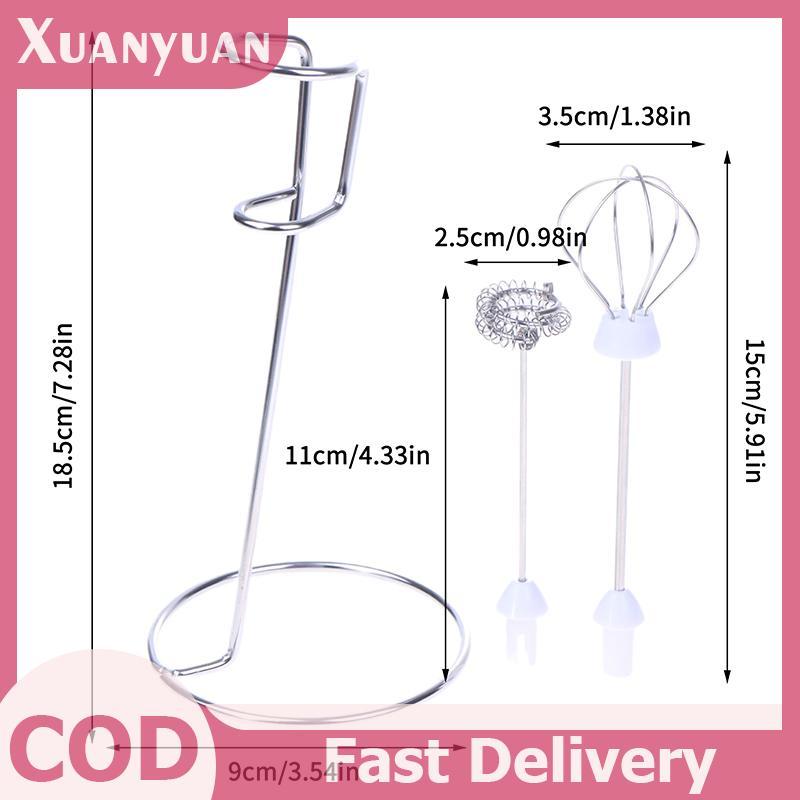 XUAN Cà Phê Eggbeater Giá Đỡ Nhà Bếp Sữa Frother Giá Đỡ Sữa Frother Đứng Sữa + Máy Đánh Trứng VN