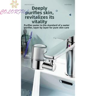 【COLORFUL】Faucet Water Filter with 720 Rotation for Kitchen and Bathroom Sink Installation