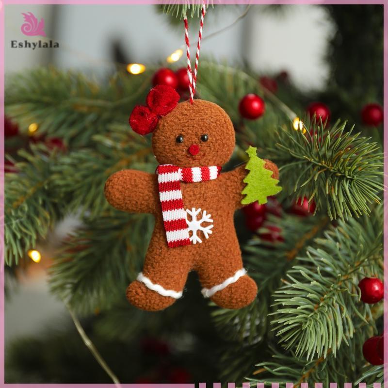 1 / 3 / 6 Chiếc Giáng Sinh Fuzzy Bánh Gừng Người Búp Bê Xmas Cây Mặt Dây Năm Mới Trẻ Em Quà Tặng Đồ Trang Trí Đồ Trang Trí Giáng Sinh Cho Gia Đình [MỚI]