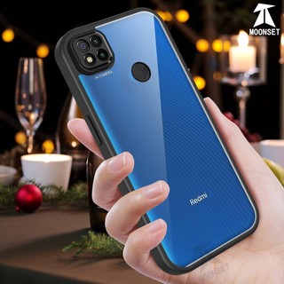 Dành Cho Redmi 9C / 10A Ốp điện thoại Cứng Aryclic Trong Suốt Khung Silicon Mềm Chống Rơi Mỏng Bao