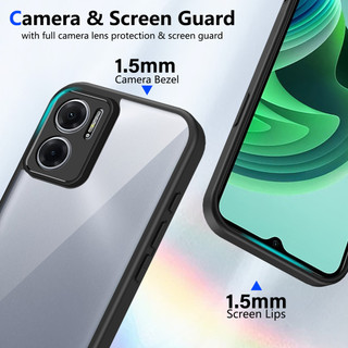 Dành cho Redmi 10 5G / Note 11E / 11 Prime 5G Ốp điện thoại cứng trong suốt Khung silicon mềm Chống rơi Vỏ mỏng chống sốc