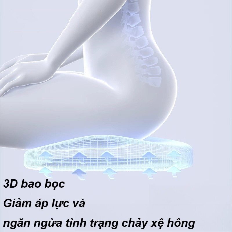 Đệm ngồi xốp cho ghế văn phòng và ô tô, ái giúp ngồi thoải mái cả ngày tiện dụng,thoáng khí