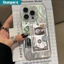 Ibumpers INS USD Dollar Design Ốp Điện Thoại Cho iPhone 16 15 14 13 12 11 ProMax X XS XR XsMax Vỏ Thời Trang Họa Tiết Lông Vũ Vỏ Chống Sốc Cứng