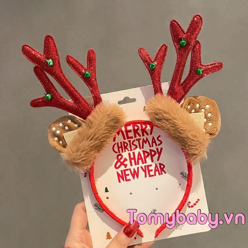 Trẻ Em Lễ Hội Giáng Sinh Hươu Tóc Dễ Thương Nhung Ngày Lễ Băng Đô Cho Trang Phục Dự Tiệc