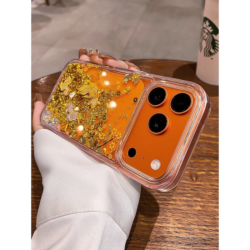 Ốp Điện Thoại IPhone 17 Pro max Chảy Sofa Fortune Tree 16Pro 17Air Lá Vàng Đồng Xu 15 PM Trong Suốt Chống Sốc 14 Vỏ Bảo Vệ