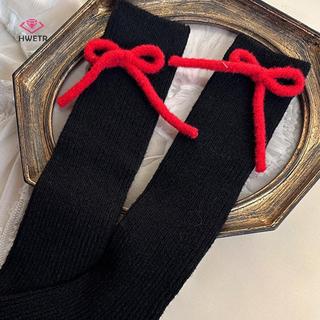 HWTRE All-Star Giáng Sinh Màu Đỏ, Cashmere & Nhung Retro Y2K, Ấm Áp Cho Mùa Đông