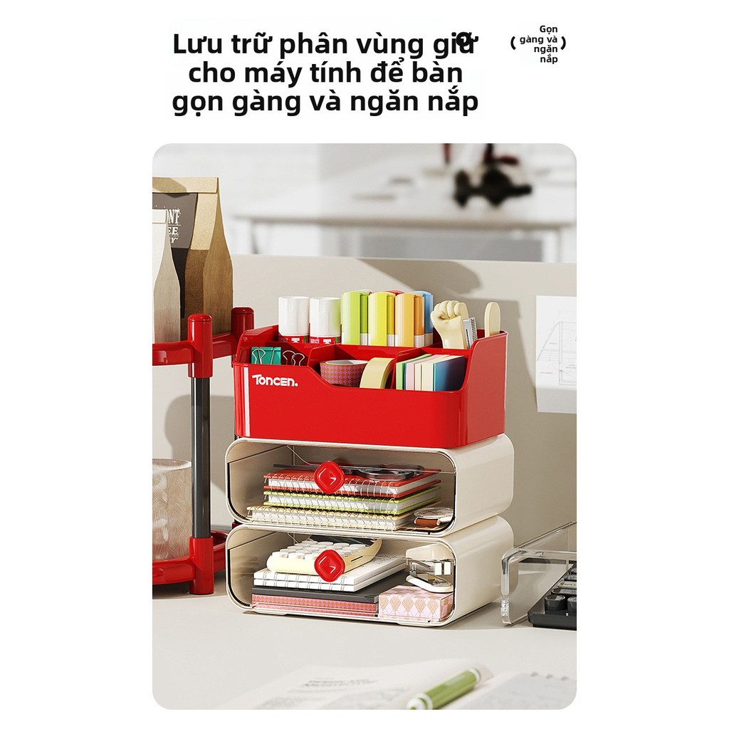 Loại ngăn kéo để bàn Hộp lưu trữ đa chức năng-Mỹ phẩm lưu trữ, Đồ dùng học sinh và đồ dùng văn phòng