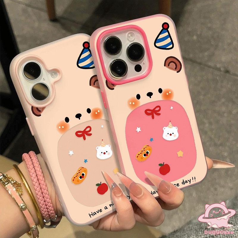 Ốp Lưng Cho Redmi 9A A3 13C 14C 13X 9C 13 12 10C 12C 9 10 A1 A2 9C NFC 10A 9T Note 14 13 9 8 10 11s 12 11 10s Pro POCO M3 C61 Hoạt Hình Hot Dog Star Fruit Ốp lưng hình gấu dễ thương 2 trong 1 mới