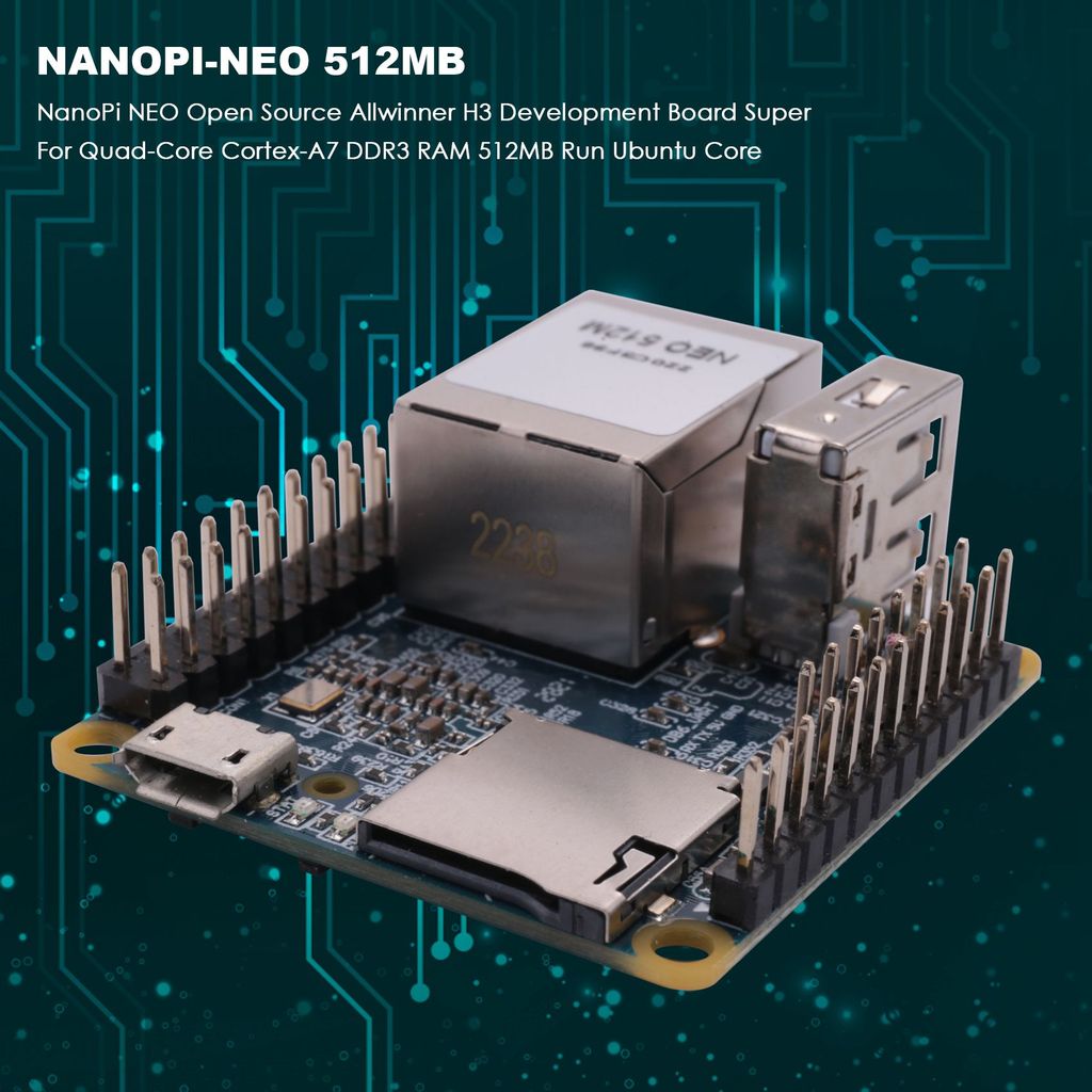NanoPi NEO Nguồn Mở Allwinner H3 Ban Phát Triển Siêu Cho Raspberry Pie Quad-Core -A7 DDR3 RAM 512MB Chạy Core