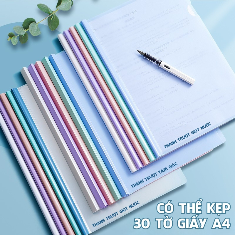 File Đựng Tài Liệu Gáy Rút – Bìa Kẹp Hồ Sơ A4, Thanh Kẹp Gáy Bền, Giúp Lưu Trữ Giấy Tờ Gọn Gàng Cho Văn Phòng