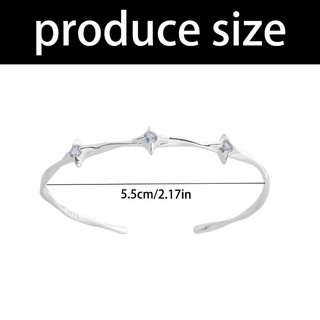 Vòng tay vĩnh cửu ngôi sao charm bằng hợp kim, dây điều chỉnh phù hợp nhiều style thời trang