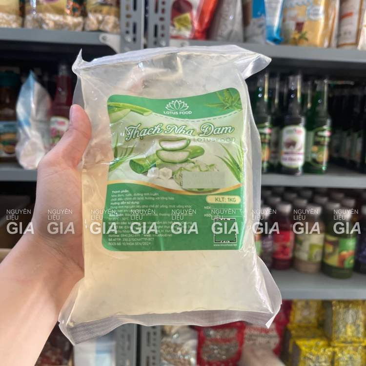 Thạch nha đam Lotus bịch 1kg - topping trà, trà sữa
