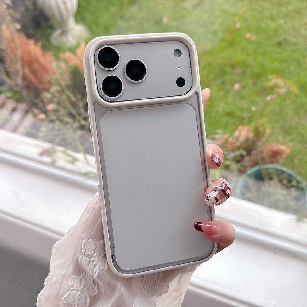 Ốp Điện Thoại Acrylic Thạch Màu Cho iPhone 17 Pro Max 17 Air 16 Plus 15 14 13 12 11 Vỏ Bảo Vệ Chống Sốc