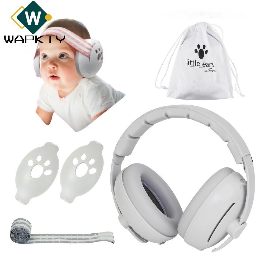 Tai nghe khử tiếng ồn cho bé WAPKTY, Tai nghe bảo vệ tai cho bé có thể điều chỉnh cải thiện giấc ngủ, Thiết kế chuyển đổi di động bền bỉ Giảm tiếng ồn