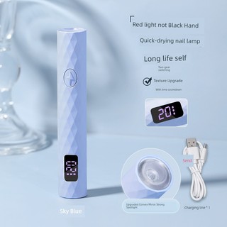 🔥 Nhanh khô 🔥 Cầm tay đèn hơ sơn gel Dễ dàng mang theo có hàng sẵn 1 ngón Đèn hơ móng mini Móng tay nghệ thuật ✻Làm móng tay đèn đỏ từ đèn cầm tay nhanh khô lát móng tay nhỏ đèn nướng bánh sạc di động không màu đen cửa hàng làm móng tay chuyên dụng☂