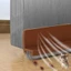 Nút chặn dự thảo cửa GAVESTO, Con dấu cửa bàn chải PVC 100cm, Thiết kế bàn chải chống côn trùng cách âm chuyên nghiệp Quét cửa phòng ngủ