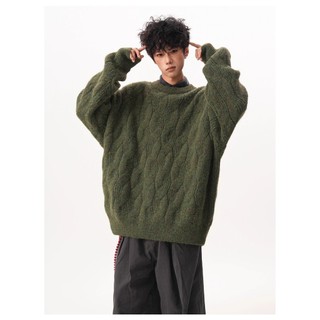 Áo len dệt kim nam phong cách Harajuku, phù hợp unisex