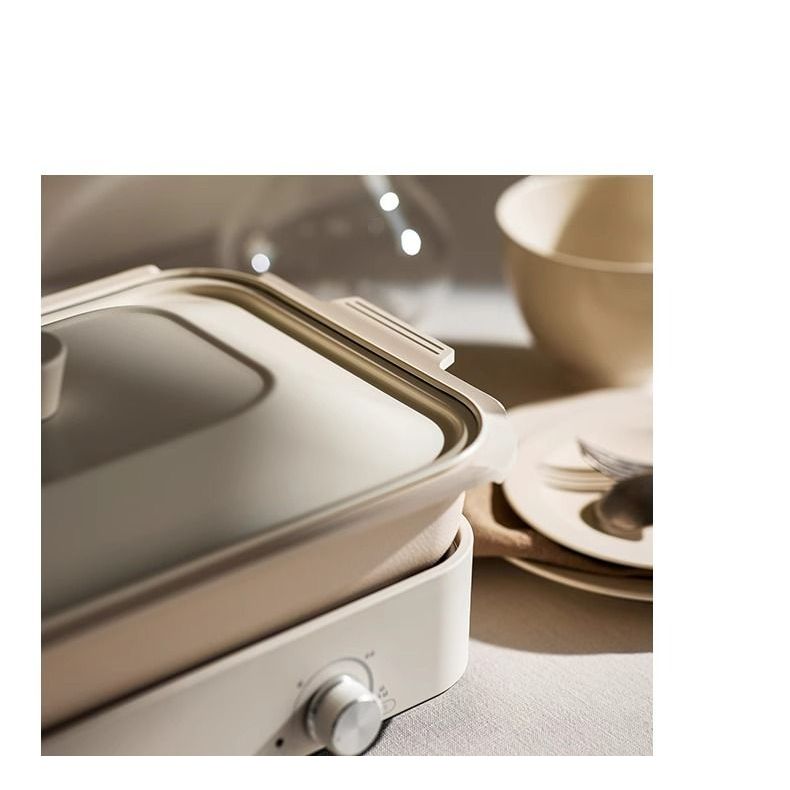 Nồi nấu ăn đa chức năng Gia đình nướng một nồi nướng thịt nướng hấp nồi lẩu điện vịt quýt chiên