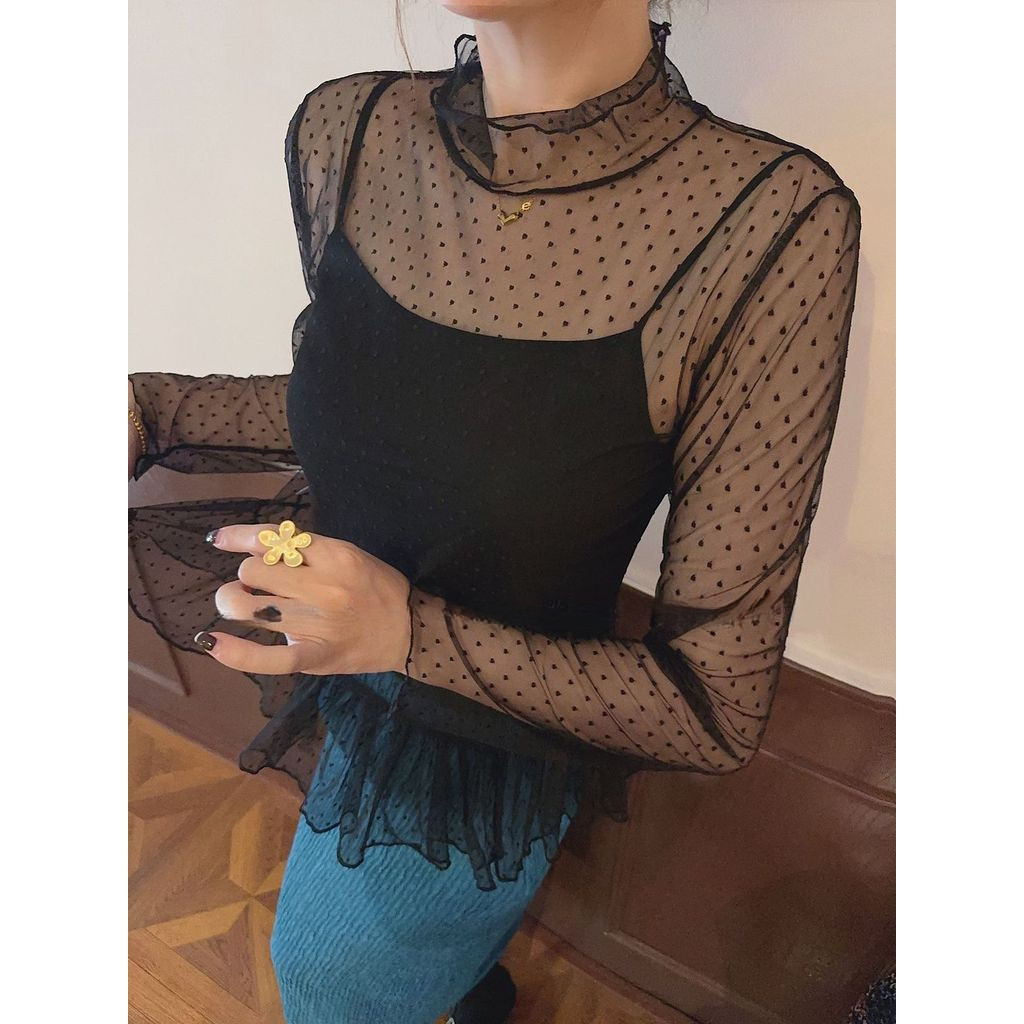 Milyfashion T-Shirt Mỏng Chấm Bi, Phù Hợp Cho Mọi Hoạt Động Hàng Ngày