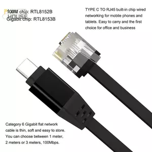PlumHOUSE 1000m Type-C TO RJ45 Cáp Kết Nối Điện Thoại Có Dây Mạng Cho Laptop Máy Tính Bảng Huawei VN