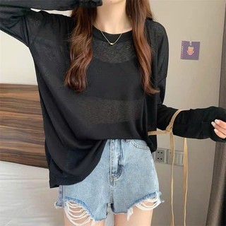 Áo thun trơn giấy tay đài form rộng dành cho nữ phong cách dịu dàng( kh kèm áo quây)