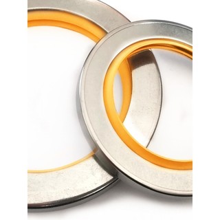 Nhập Khẩu Môi Vàng Thép Không Gỉ Trục Seal PTFE Dầu Seal Khô Mài Không Dầu Thực Phẩm Loại Bụi