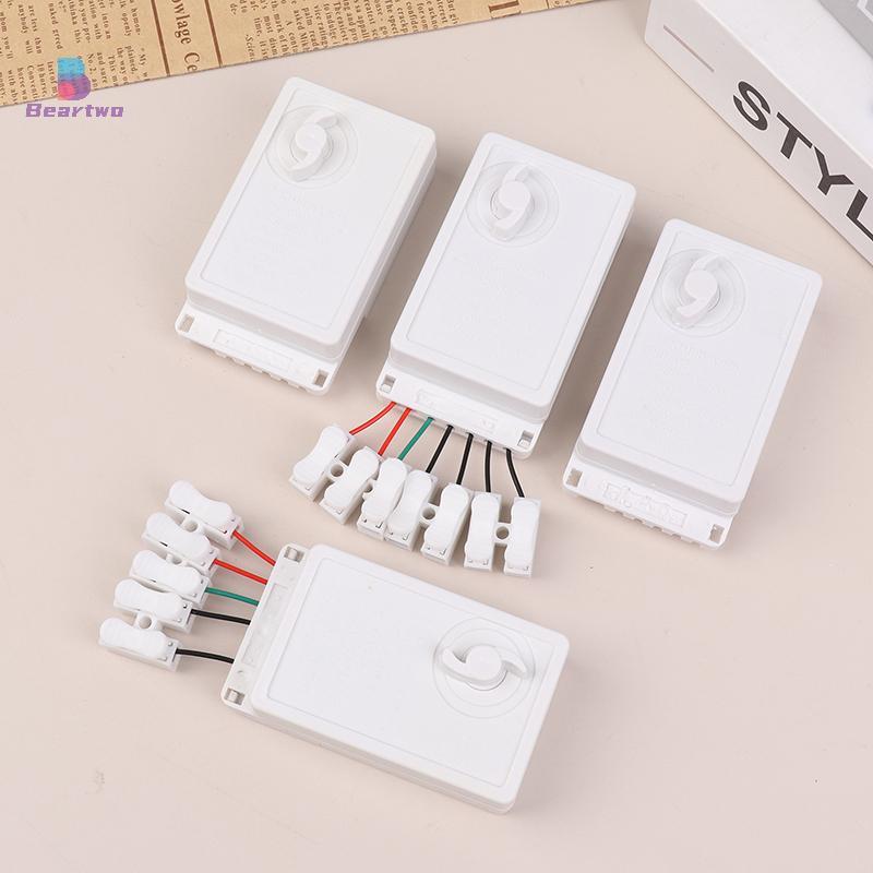< beartwo > Bộ điều chỉnh độ sáng dây LED EK-04 2 / 4 chiều 8 núm chức năng / Loại nút nhấn loại không hàn Bộ điều chỉnh ánh sáng Đẹp