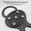 SUNKISSD 1 Đôi Giày Crampons, Chống Trơn Trượt Đa Năng Ice Gripper Spike, Spike 5 / 8 Răng Spike Grips Cleats Mùa Đông Ngoài Trời