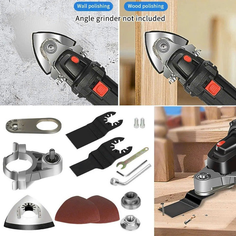 Máy cắt rung - Bộ chuyển đổi máy cắt thành máy cắt rung tặng kèm lưỡi cưa và đầu chà nhám