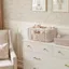 BRABRAA Baby Tã Sắp Xếp, Giỏ Đựng Đồ Cho Trẻ Sơ Sinh Di Động Dung Tích Lớn, Đa Năng Hoa Sơ Sinh Essentials Túi Bảo Quản Tã Cho Bé Du Lịch Ngoài Trời