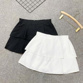 Chân váy bigsize nữ dáng xòe hai tầng chất  có quần bảo hộ trẻ trung, năng động dễ phối đồ cho nàng chuppy- CV9