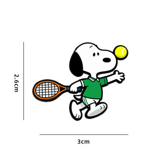8 Cái / bộ Hoạt Hình Snoopy Chó Kim Loại Trang Trí Thổ Cẩm Hợp Kim Dễ Thương Pin Chống chói Khóa Huy Hiệu