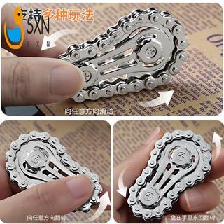 Đồ chơi con quay hồi chuyển đầu ngón tay bằng kim loại - Bánh xích Spinner để giảm căng thẳng Douyin Cùng kích thước