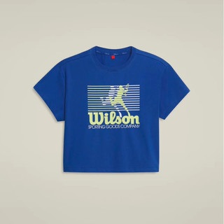 Quần vợt & áo thun ngắn tay nam nữ Wilson, cotton, phù hợp vận động