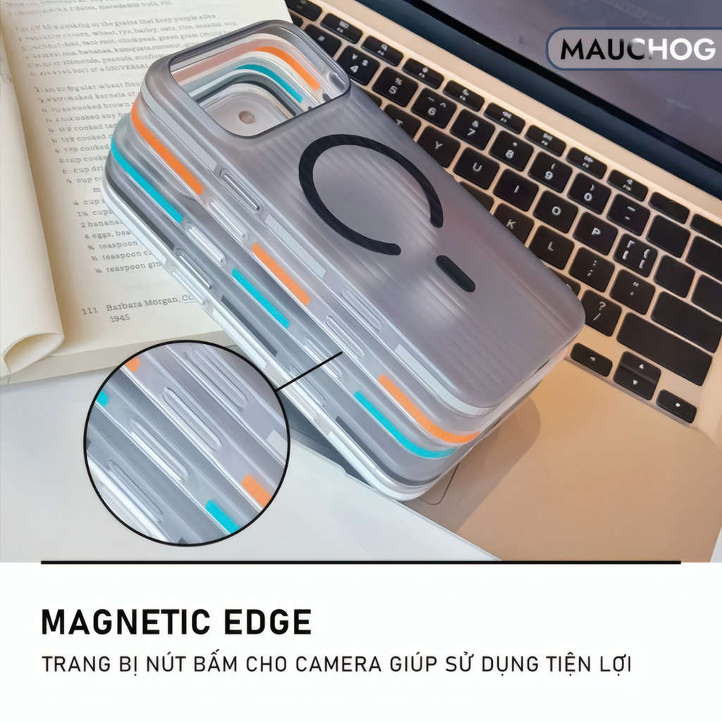Ốp Nhám Mờ Chống Vân Tay Siêu Mỏng Viền Chống Trượt Cho Điện Thoại iPhone 17 Pro Max 16 15 14 13