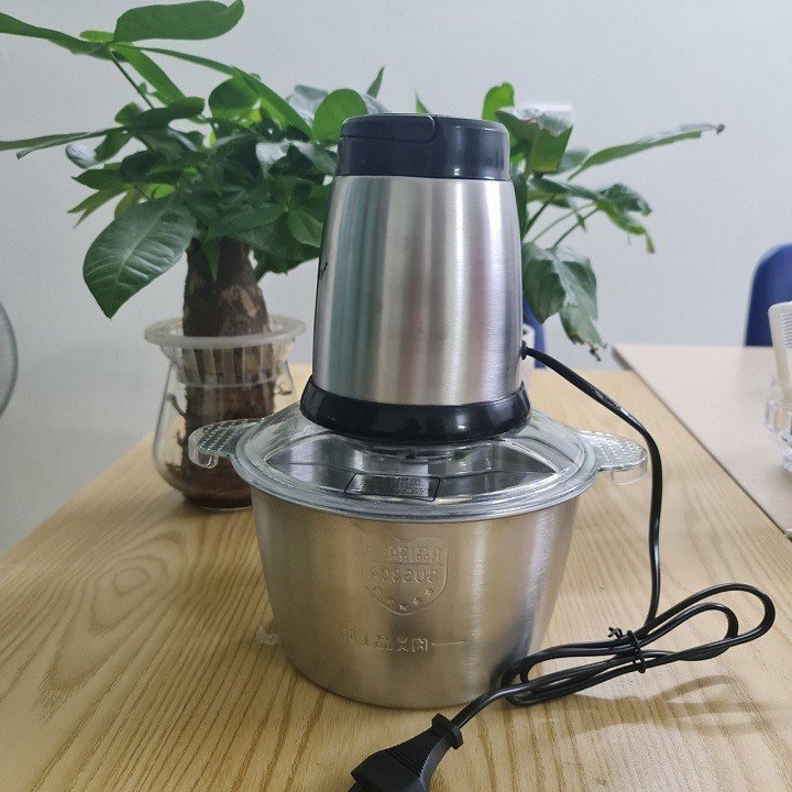 Máy Xay thịt - Máy xay thịt đa năng gia đình cối Inox 4 lưỡi đa năng,công suất 250W