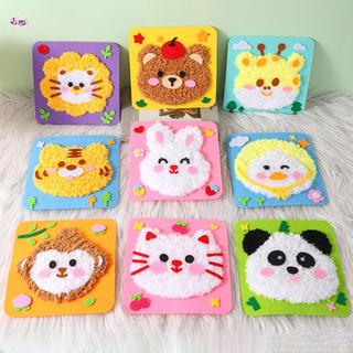 Bộ dụng cụ thêu kim đục lỗ an toàn Mẫu giáo Tranh thêu thủ công DIY cho trẻ em Người lớn Người mới bắt đầu