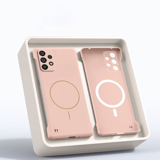 Ốp điện thoại không khung siêu mỏng mờ cho Samsung Galaxy A73 A53 A33 A23 A13 A03 A12 M12 A20S A22 A32 A52 A52S A03S A02S M32 4G 5G Vỏ chống sốc PC cứng từ tính màu trơn