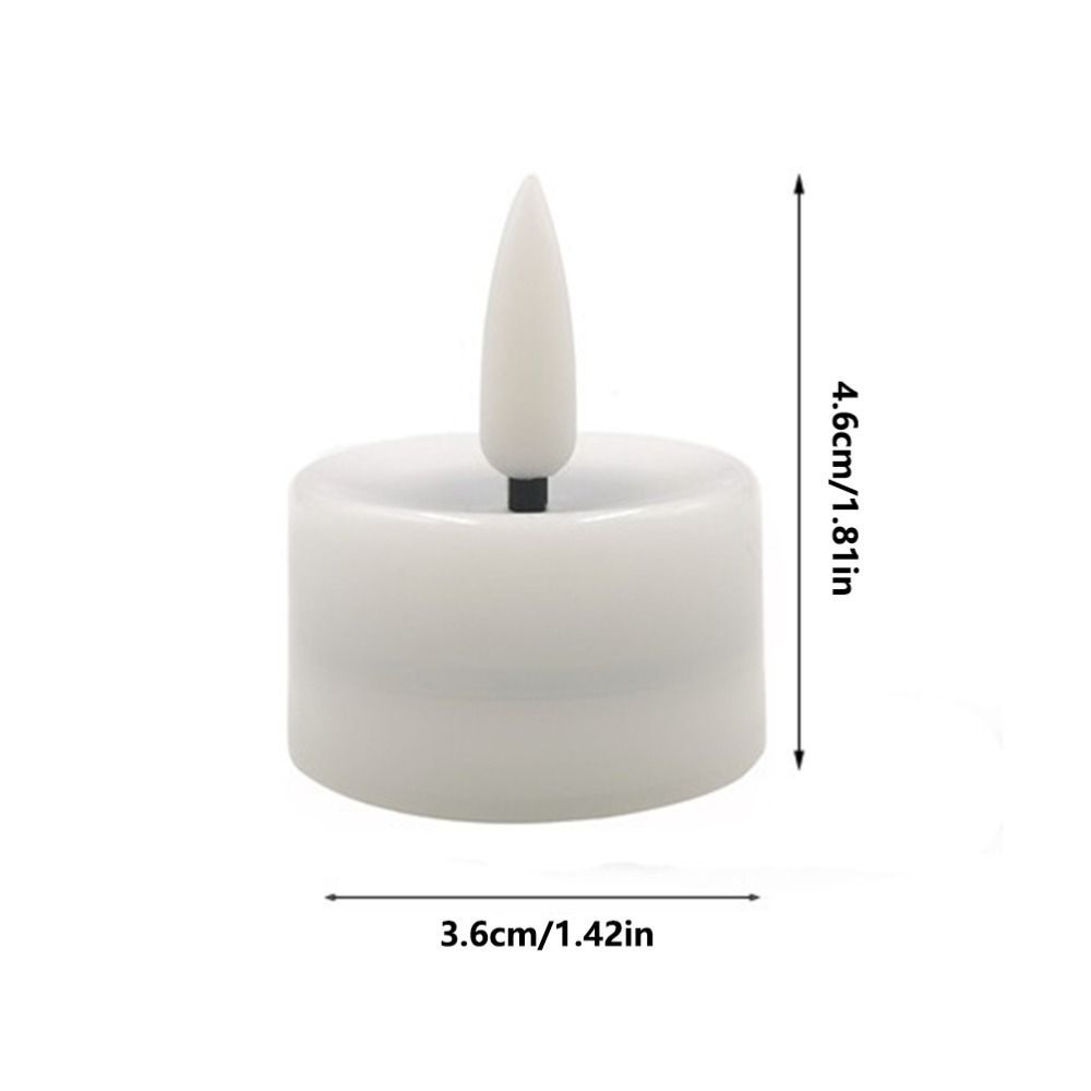 Đèn nến điện tử AWNGD 12 chiếc, Nến LED nhấp nháy thân thiện với môi trường, Đèn nến xung quanh không cháy chạy bằng pin tròn để trang trí tiệc cưới sinh nhật